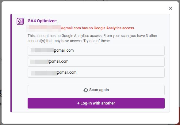 GA4 Optimizer Missing Permission Solution